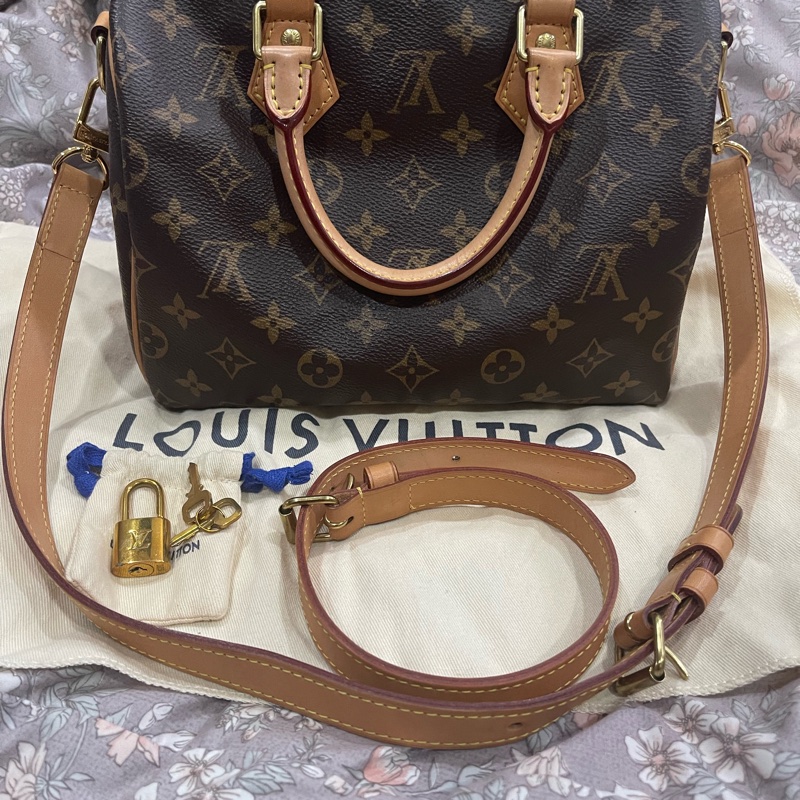 LV speedy25 肩帶斜背款-0