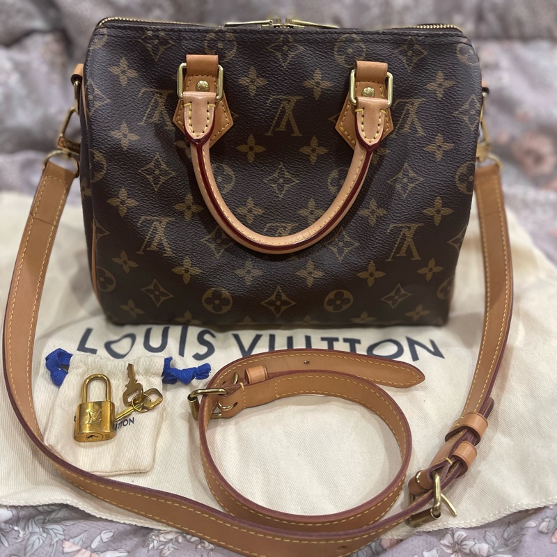 LV speedy25 肩帶斜背款-1
