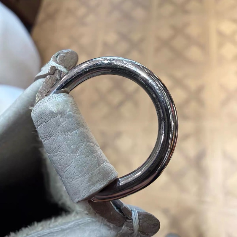 Hermes愛馬仕 灰銀扣 mini Evelyne-19