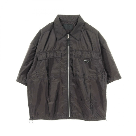 PRADA Re-Nylon 襯衫 L 碼 尼龍 黑色 二手 男款