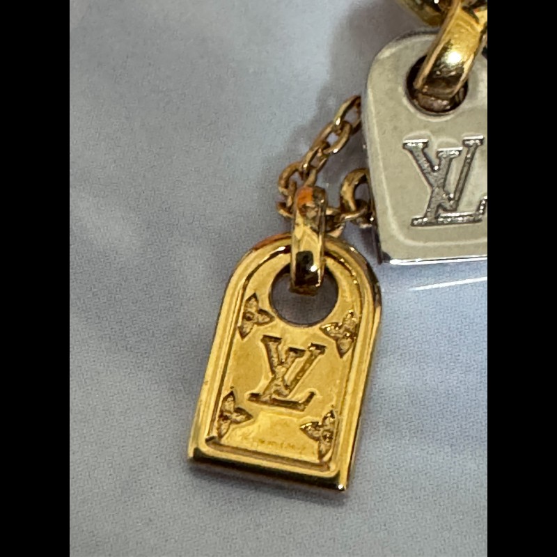 [近新閒置品]LV雙盾牌耳環-3