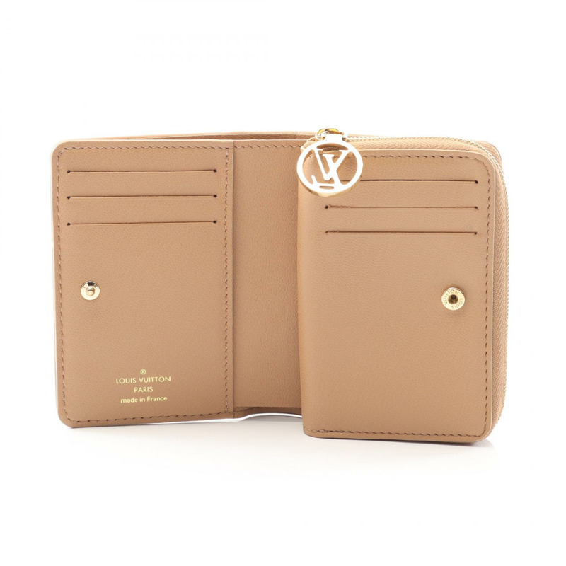 路易威登 Portefeuille Lou 雙折皮夾 M81673 Monogram 壓花駝色-2