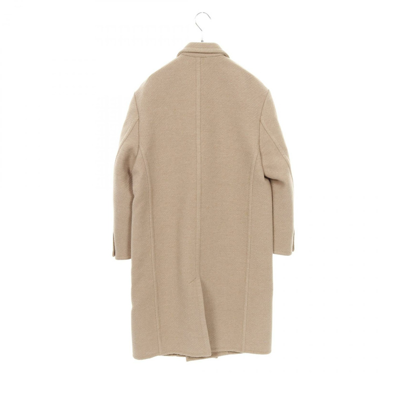 路易威登雙面絲質羊毛混紡雙排扣大衣 其他款式 RM251M9 MPP HSC01E 羊毛真絲 米色 B-1