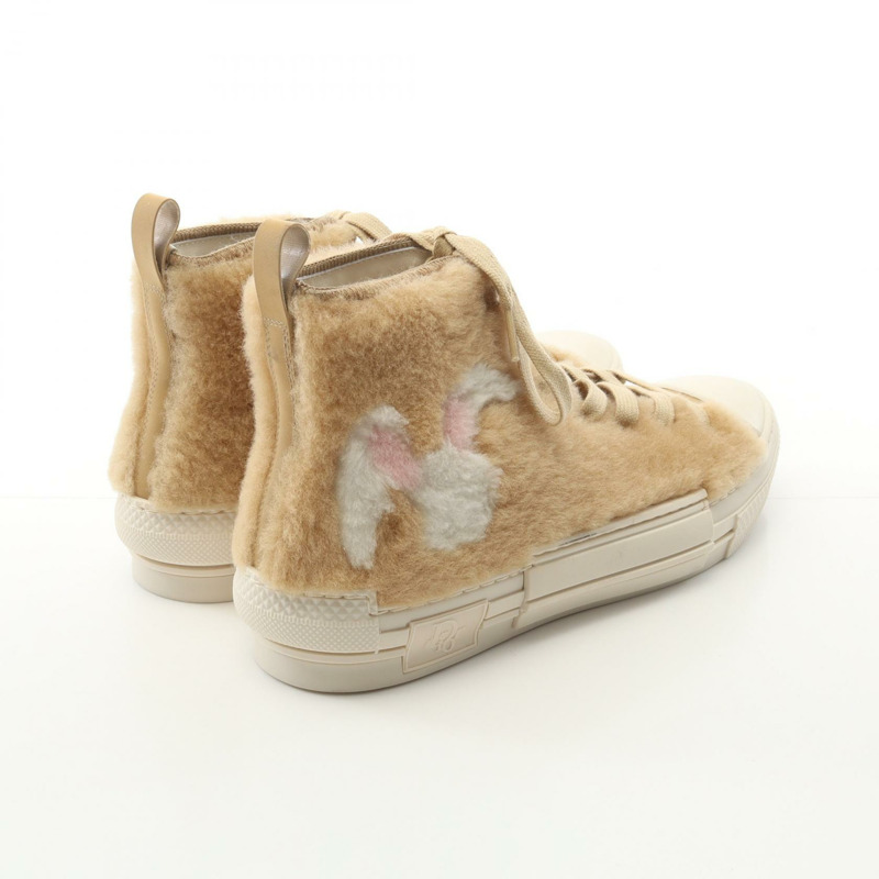 Dior DIOR × ERL B23 米色毛絨運動鞋,二手男款-1