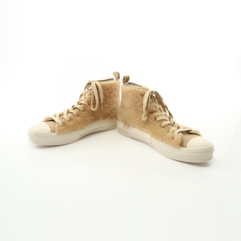 Dior DIOR × ERL B23 米色毛絨運動鞋,二手男款-2