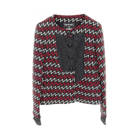 香奈兒其他外套 P51026 腈綸/聚酯纖維 黑色 紅色 白色 二手 女款