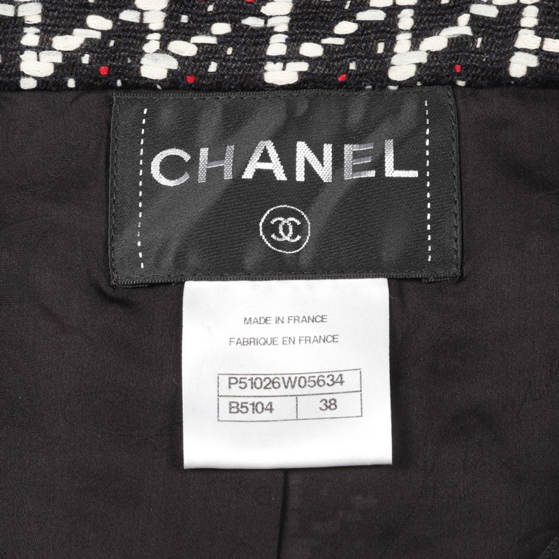 香奈兒其他外套 P51026 腈綸/聚酯纖維 黑色 紅色 白色 二手 女款-2