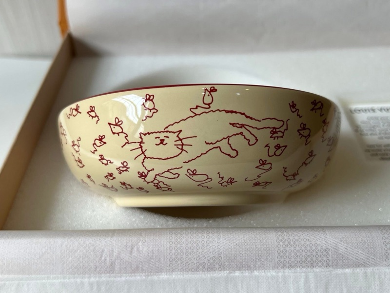 LV 聯名貓咪食物碗-1