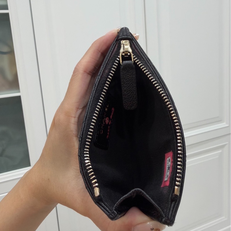 CHANEL 香奈兒 金釦 錢包 零錢包 卡夾 皮夾 短夾 名片夾 信用卡卡夾 卡包-8