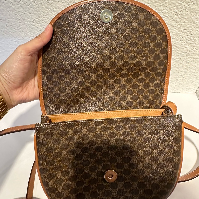 Celine vintage斜背包-13