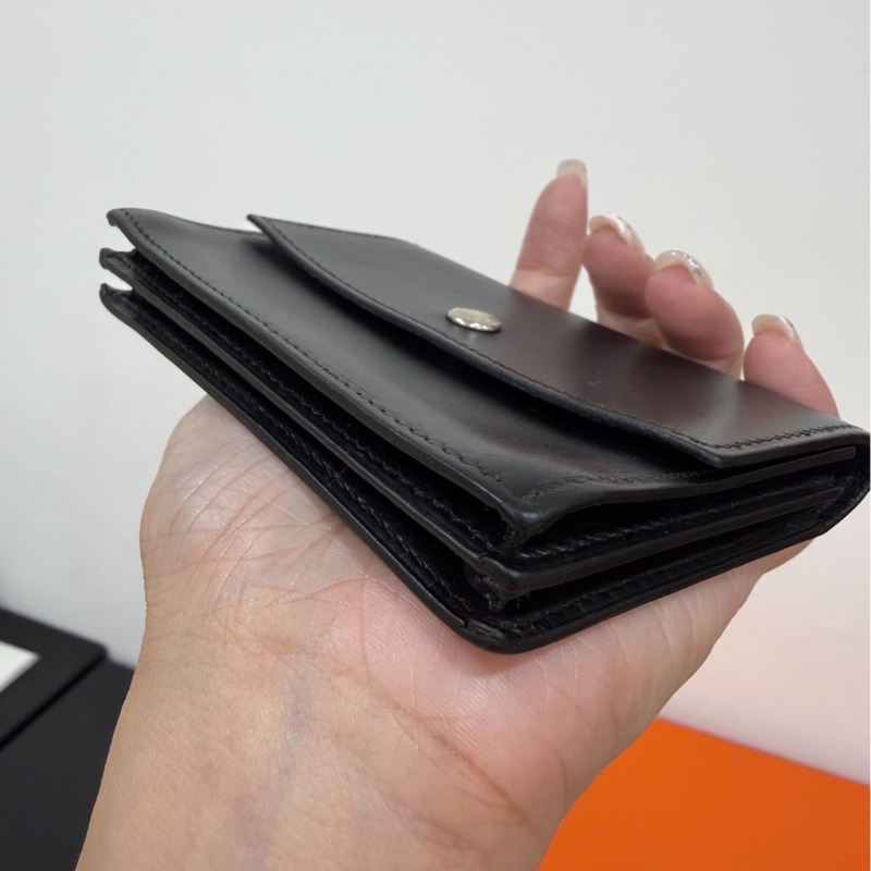HERMES 愛馬仕 銀釦 錢包 零錢包 卡夾 皮夾 短夾 名片夾 信用卡卡夾 卡包-7