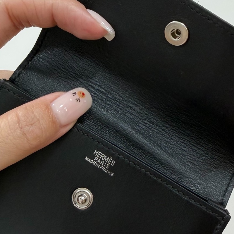 HERMES 愛馬仕 銀釦 錢包 零錢包 卡夾 皮夾 短夾 名片夾 信用卡卡夾 卡包-15