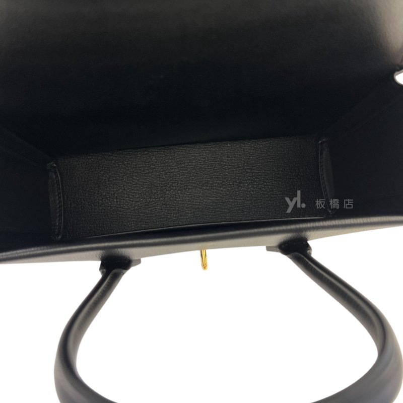 Hermes New Drag 22 Allegretto黑89小牛皮金扣手提肩背包-5