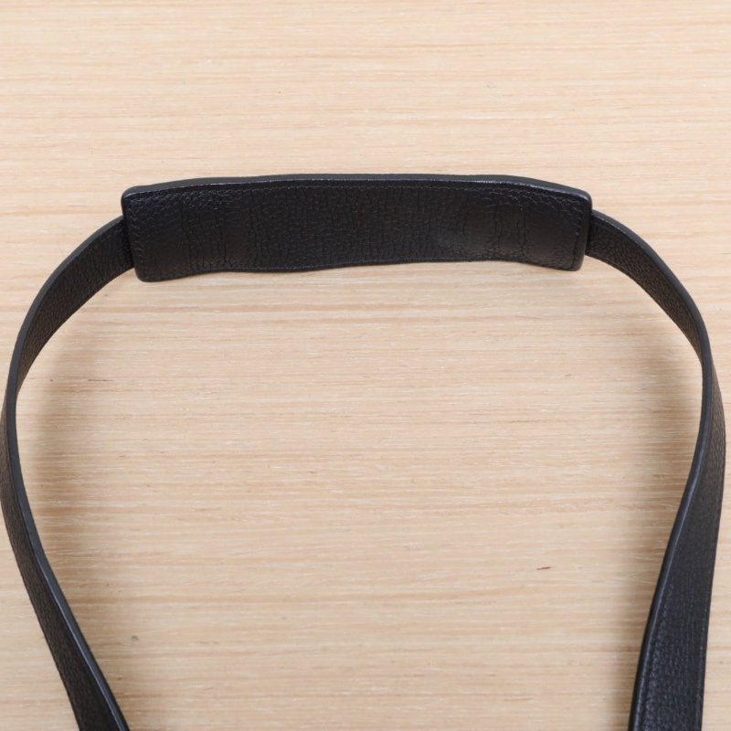 CELINE Trapeze秋千包中號30黑色牛皮銀扣肩背包-2