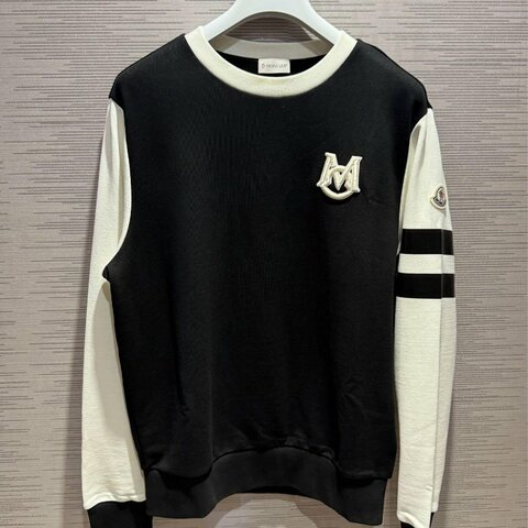 💎Han's house精品服飾💎 moncler 刺繡字 大學T 衛衣 長袖