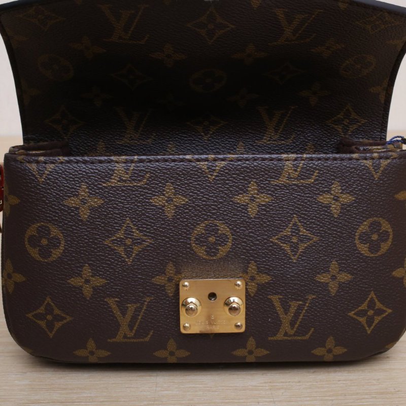 LOUIS VUITTON MetisPochetteEastWest橫版郵差包老花PVC金扣晶片肩背包-3