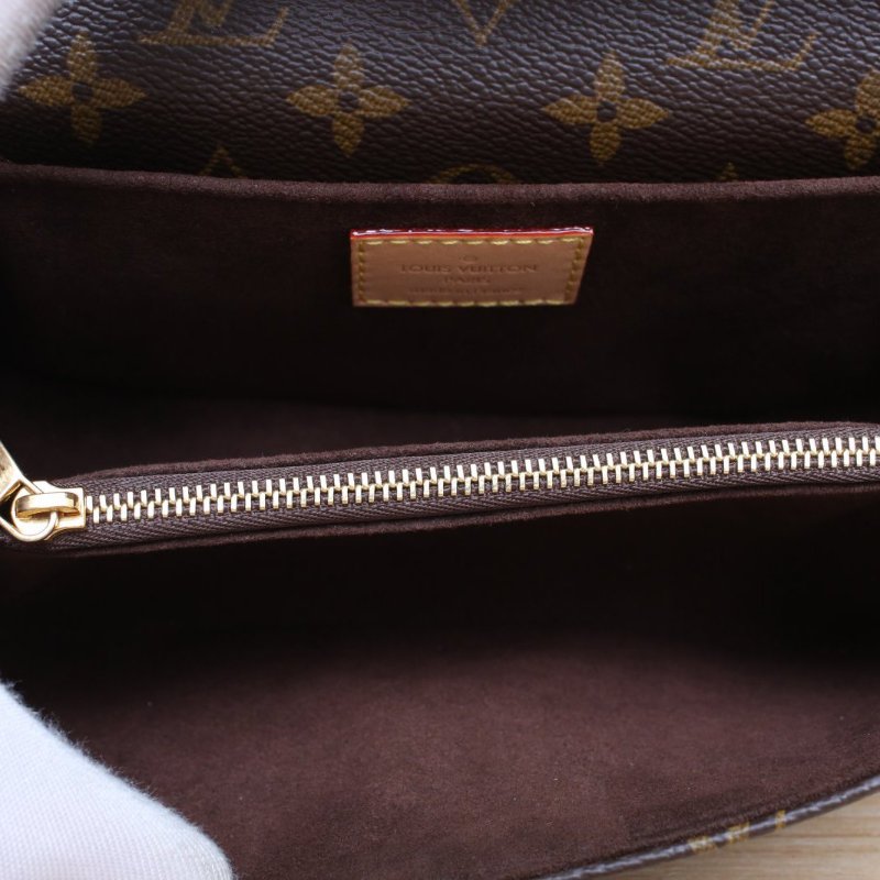 LOUIS VUITTON MetisPochetteEastWest橫版郵差包老花PVC金扣晶片肩背包-4