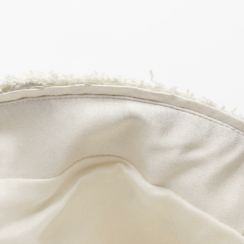 香奈兒 COCO 標誌亮片紐扣外套 P72556V64262 尼龍棉 白色 二手 女-7