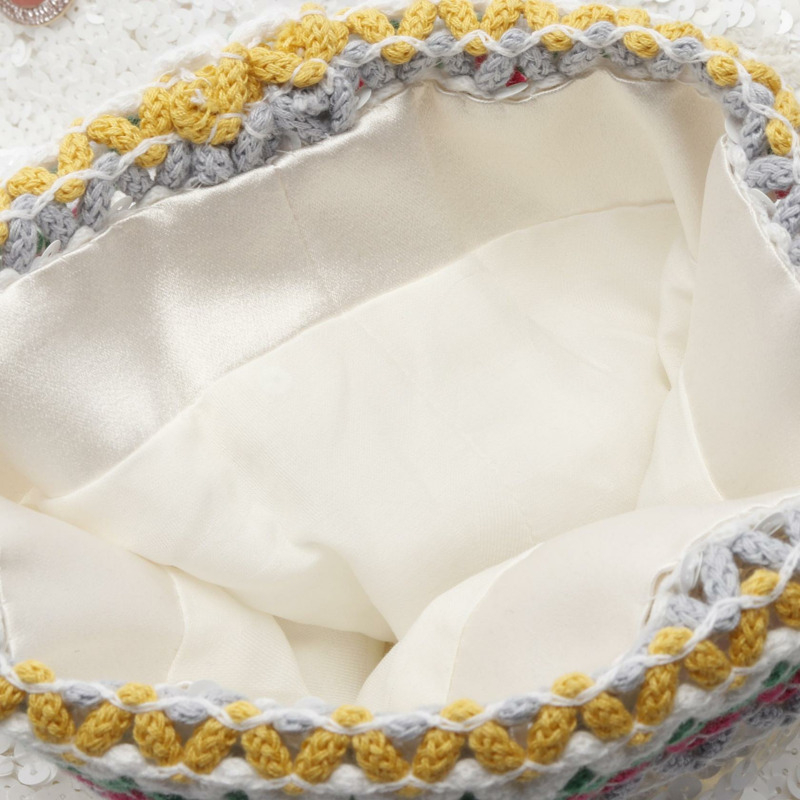 香奈兒 COCO 標誌亮片紐扣外套 P72556V64262 尼龍棉 白色 二手 女-8