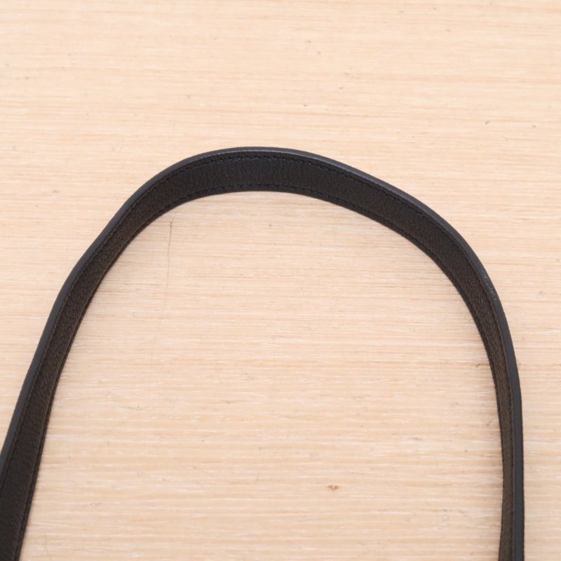 HERMES Kelly2889黑色Togo皮A刻金扣肩背包-2