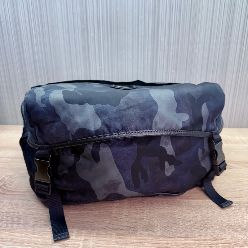 Prada 2VH991 稀有限量絕版迷彩郵差斜背包-7