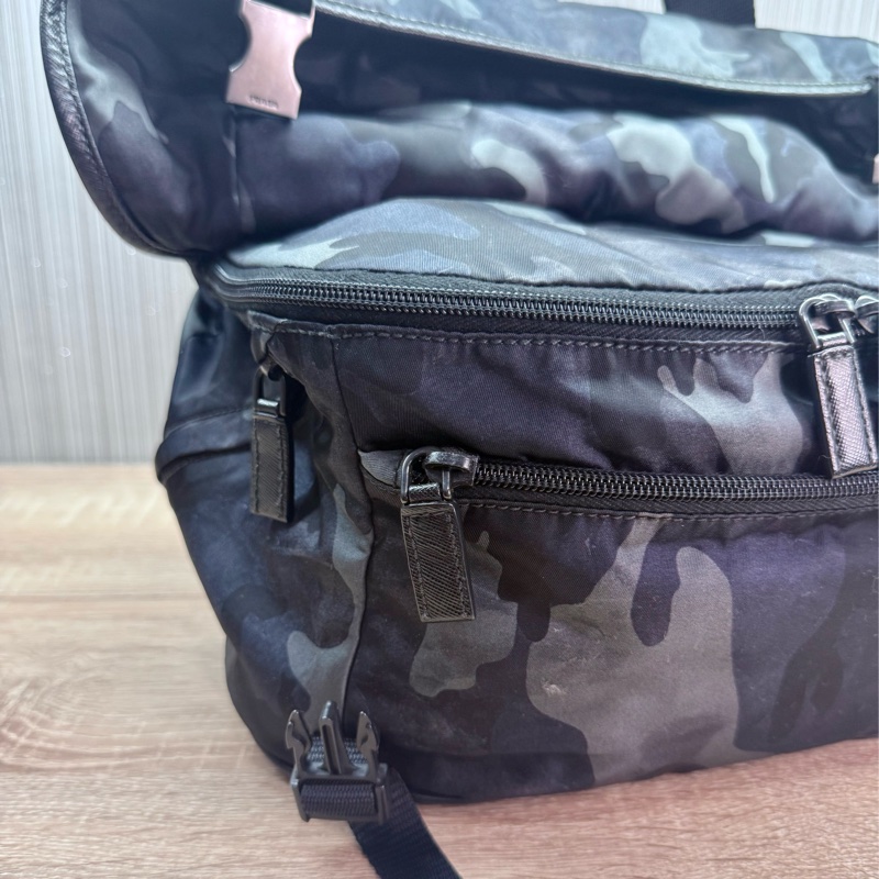 Prada 2VH991 稀有限量絕版迷彩郵差斜背包-19