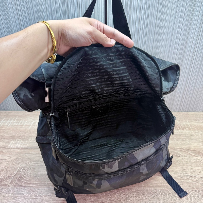 Prada 2VH991 稀有限量絕版迷彩郵差斜背包-21
