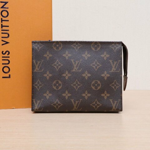 LOUIS VUITTON 19號洗漱包老花PVC2016肩背包