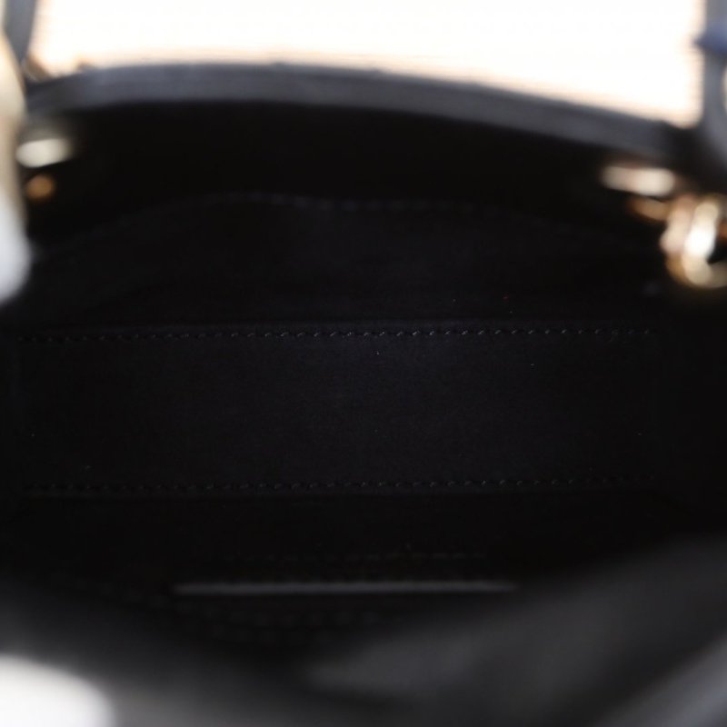 DIOR Lady戴妃包超迷你12黑色羊皮金扣2021肩背包-2