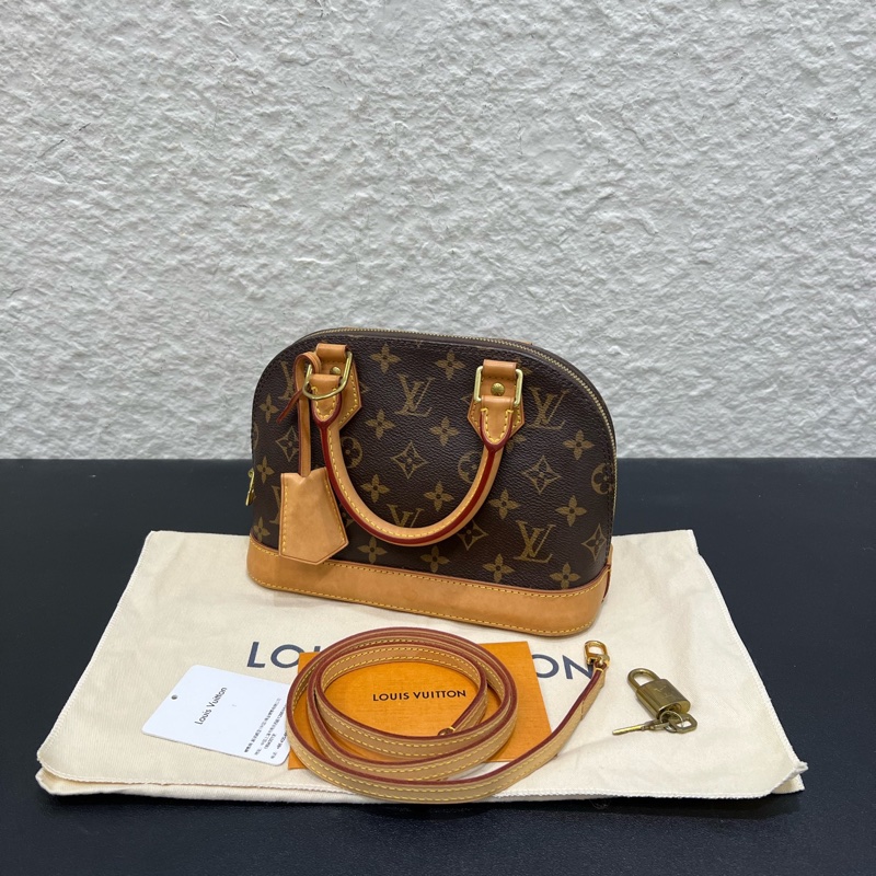 98新LV路易威登Alma bb經典老花新款貝殼包手提斜挎包 經典百搭-6