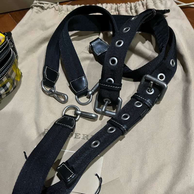 Burberry黃色經典後背包-5