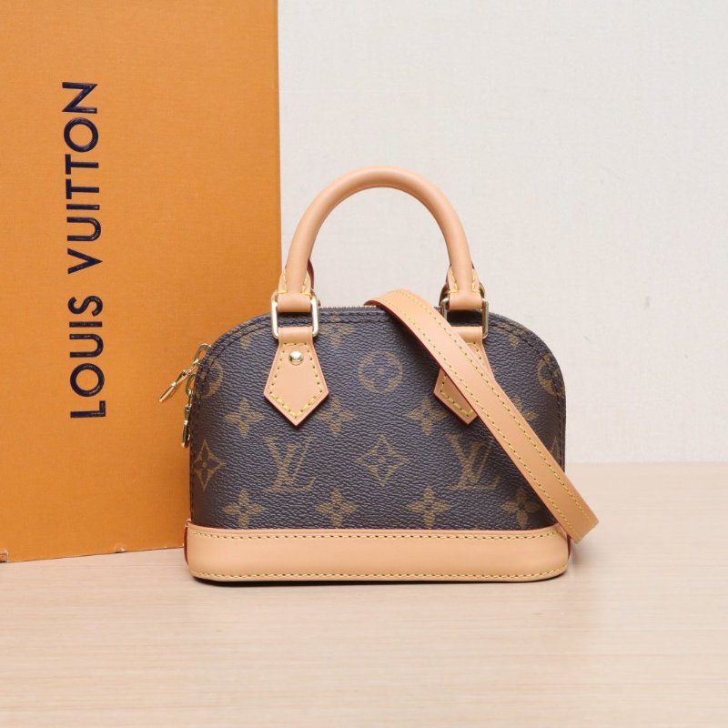 LOUIS VUITTON 老花PVC晶片ALMA貝殼包NANO18肩背包-0