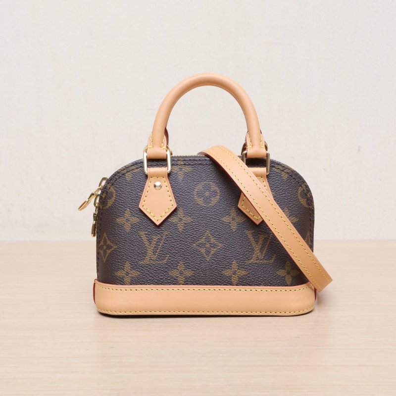 LOUIS VUITTON 老花PVC晶片ALMA貝殼包NANO18肩背包-1
