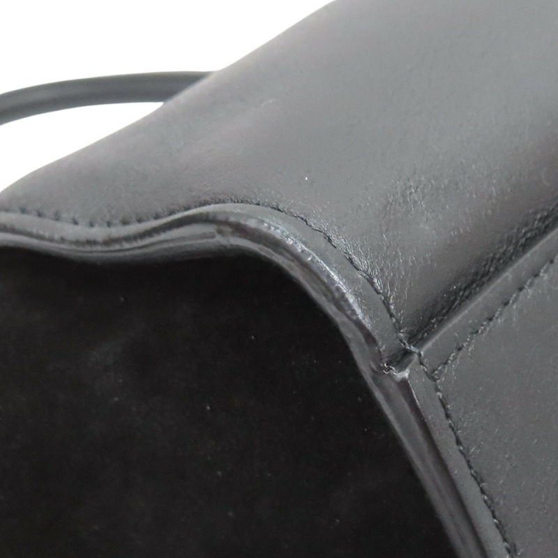 黑色 白色 牛皮 Trapeze 手提包 無背帶【CELINE 賽琳】-10