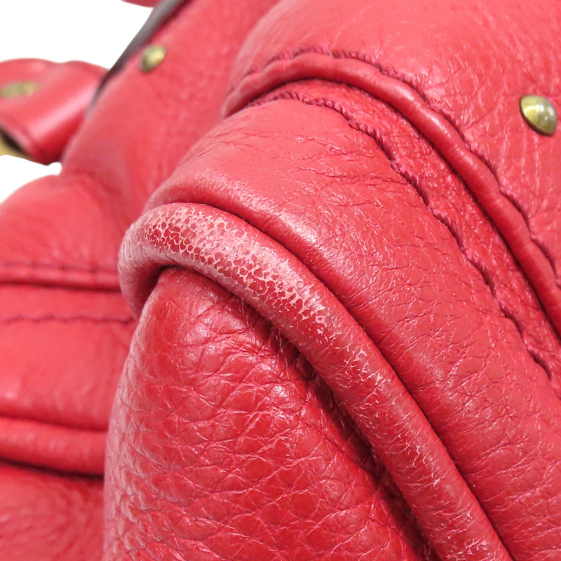 紅色 牛皮 Paddington 鎖頭包 手提包【Chloe 克羅伊】-9