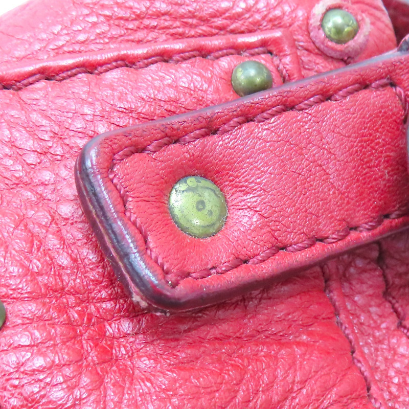 紅色 牛皮 Paddington 鎖頭包 手提包【Chloe 克羅伊】-17