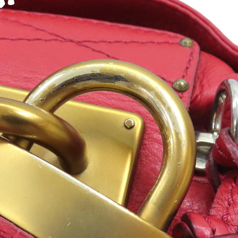 紅色 牛皮 Paddington 鎖頭包 手提包【Chloe 克羅伊】-18