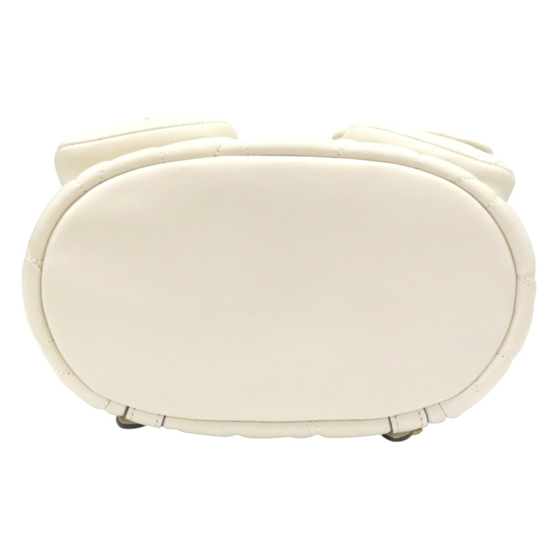 米色 羊皮 菱格紋 TABBY 後背包【COACH 蔻馳】 #CU076-3