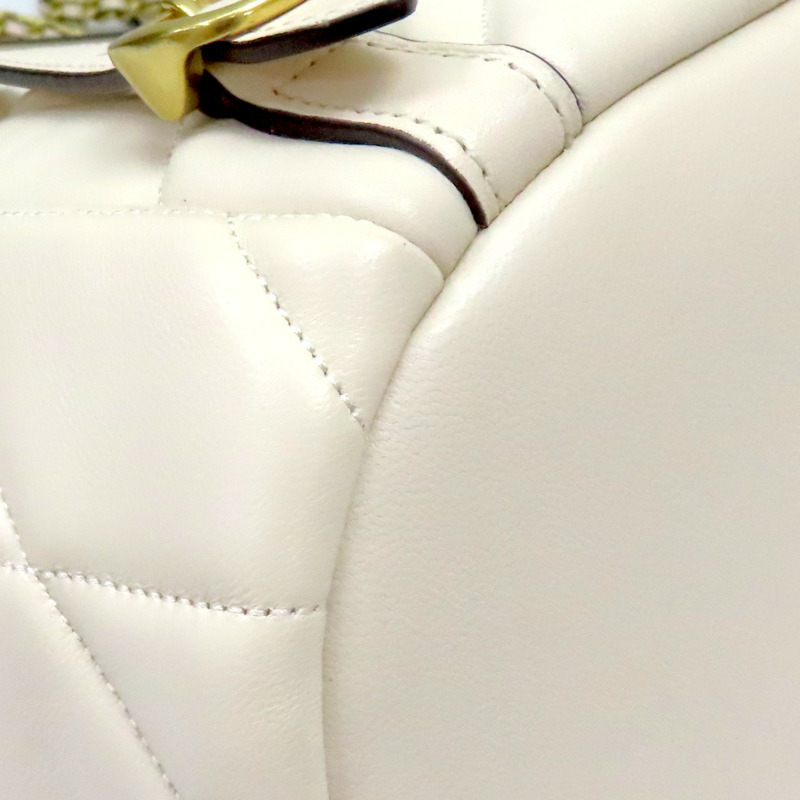 米色 羊皮 菱格紋 TABBY 後背包【COACH 蔻馳】 #CU076-12