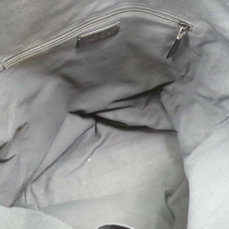 黑色 皮革 帆布 托特包 肩背包【SAINT LAURENT YSL 聖羅蘭】-4