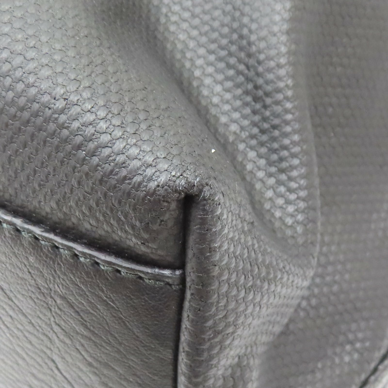 黑色 皮革 帆布 托特包 肩背包【SAINT LAURENT YSL 聖羅蘭】-9