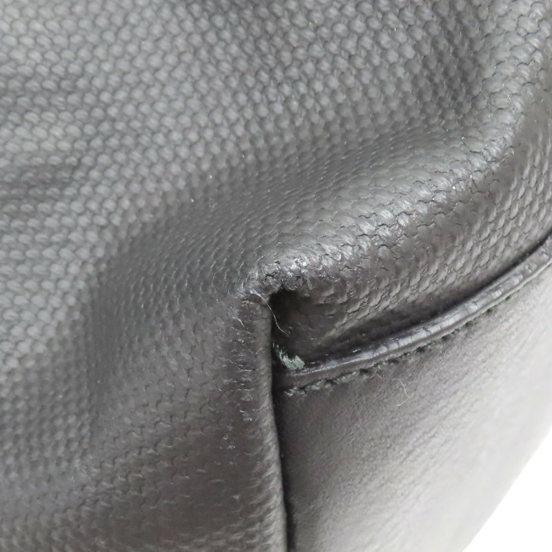 黑色 皮革 帆布 托特包 肩背包【SAINT LAURENT YSL 聖羅蘭】-10