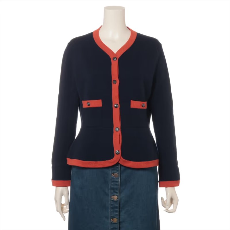 Chanel 18 漢堡系列兩口袋開襟衫-3