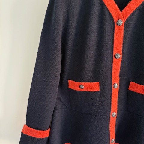 Chanel 18 漢堡系列兩口袋開襟衫-6