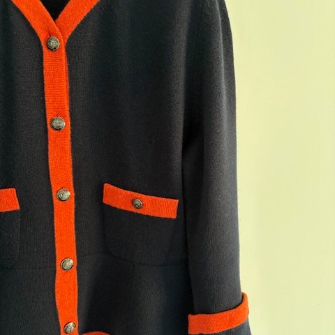 Chanel 18 漢堡系列兩口袋開襟衫-7