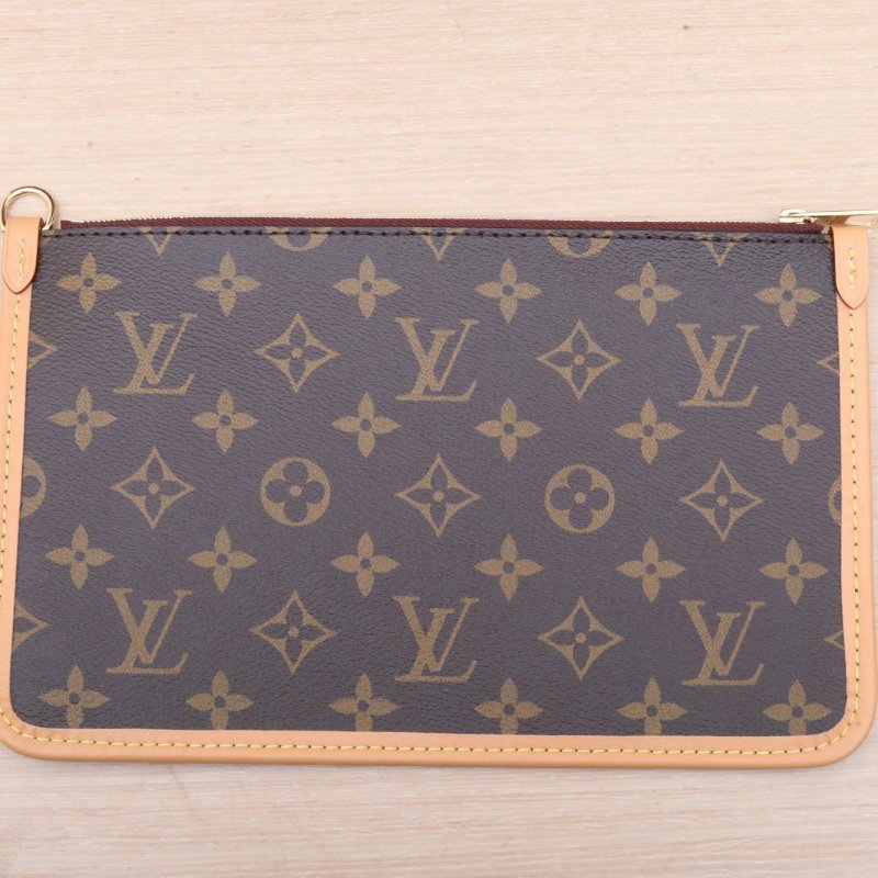 LOUIS VUITTON CARRYALL中號39配子袋老花PVC金扣晶片肩背包-2