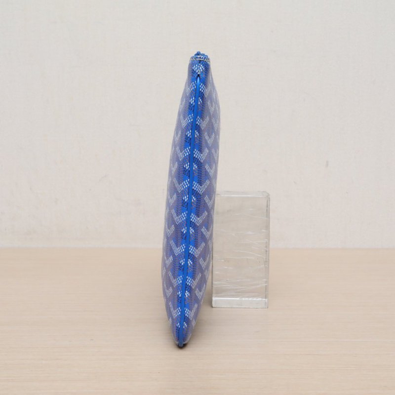 GOYARD 藍色PVCLOGO手拿包肩背包-3