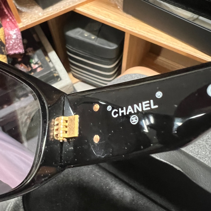 Chanel香奈兒太陽眼鏡(24k大logo)-8