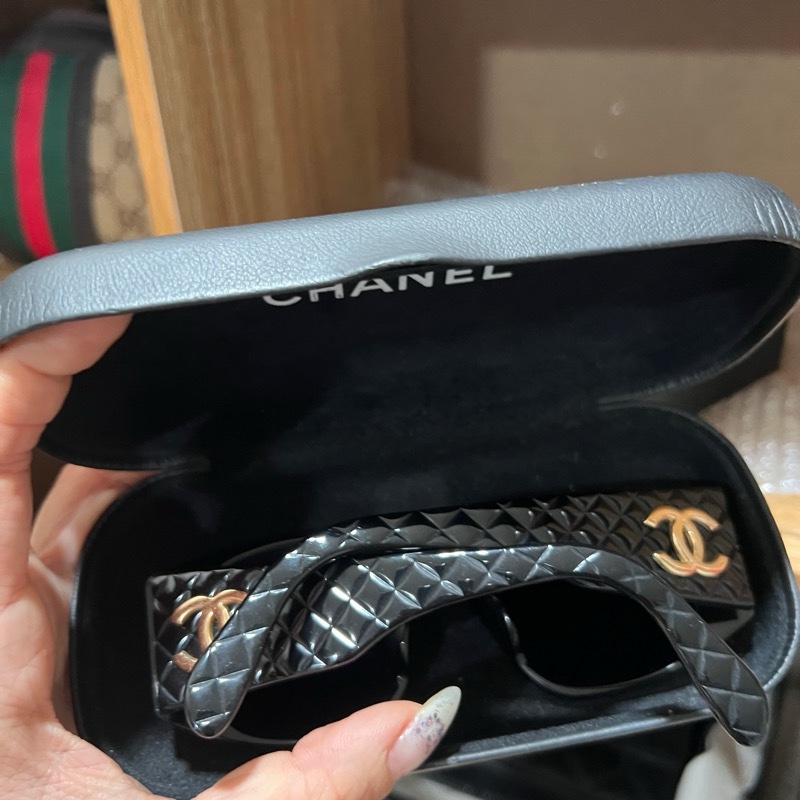 Chanel香奈兒太陽眼鏡(24k大logo)-13