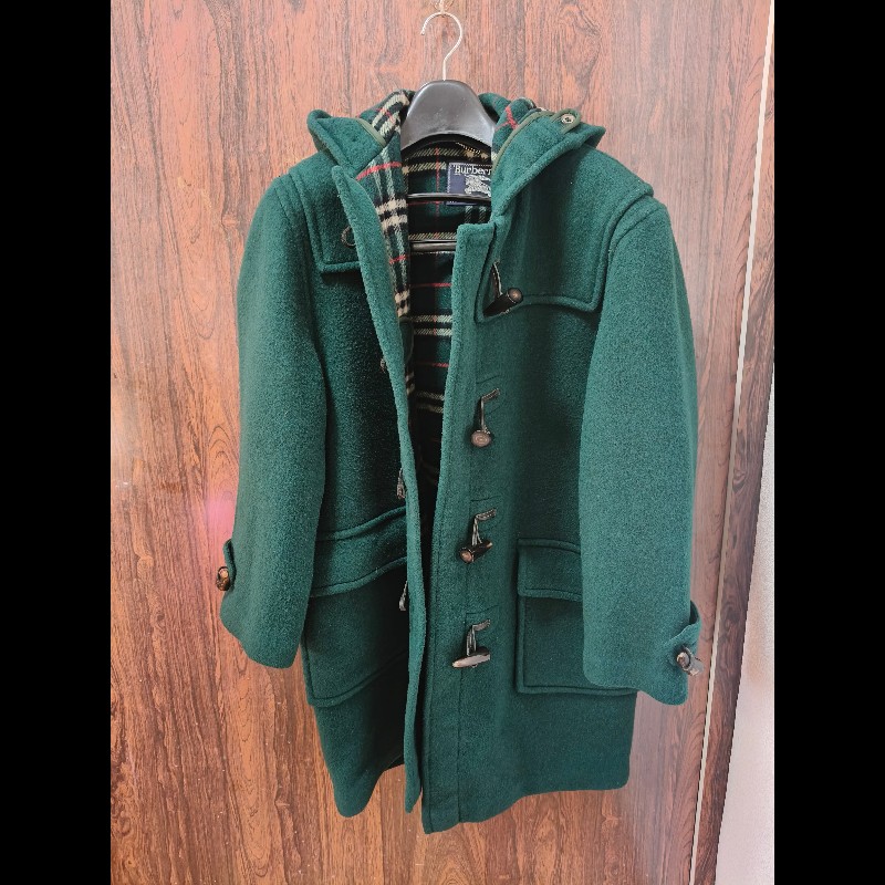 Burberry 綠色大衣-4